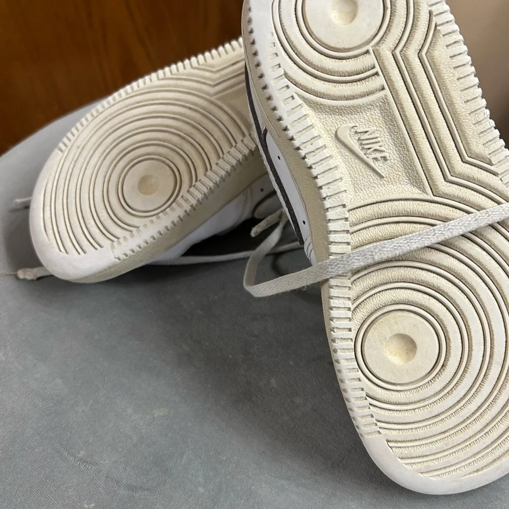 Nike Air Force 1 White Leather Youth Size 12